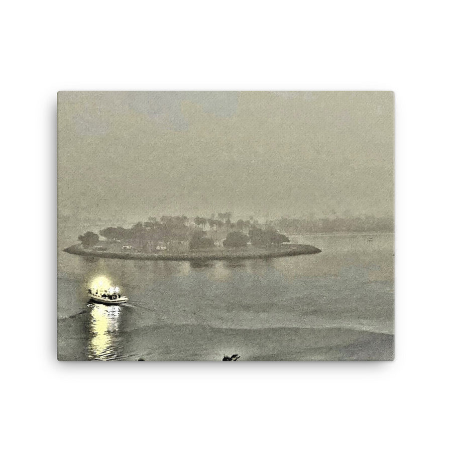 Foggy San Diego bay - Canvas