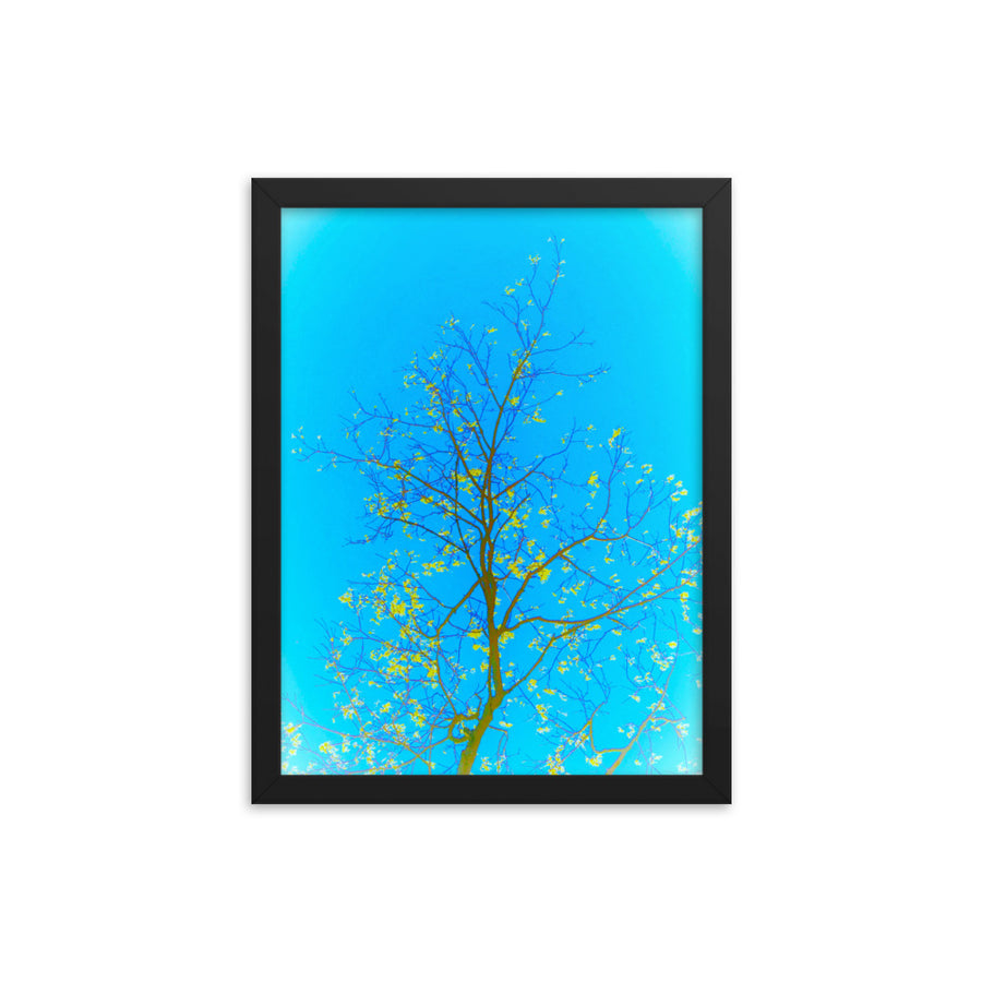 Impressions of yellow leaves - Framed