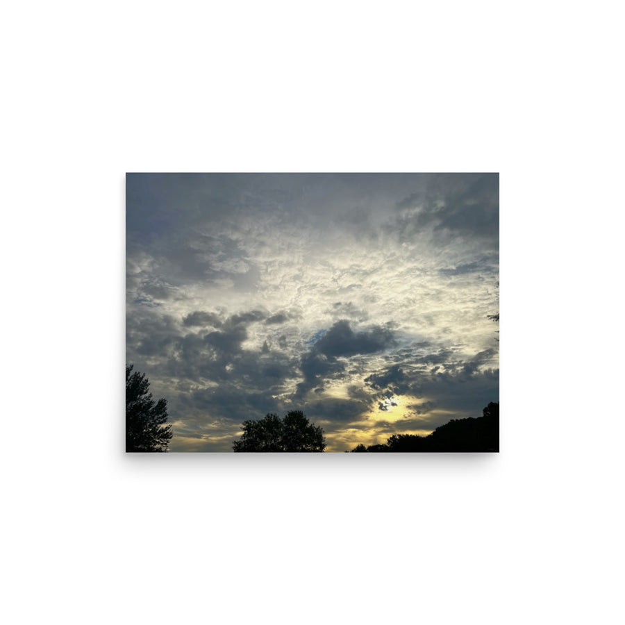 Expanse of morning clouds - Unframed