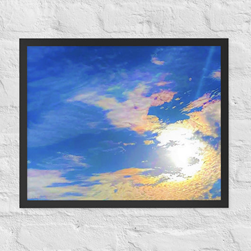 God's palette in the sky - Framed
