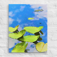 Lilies "floating" in clouds - Canvas