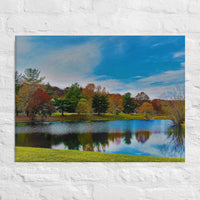 Subdivision lake in Fall - Canvas