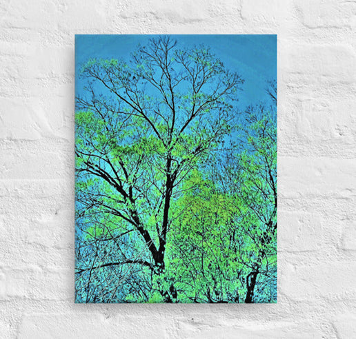 Burst of green tree - Canvas