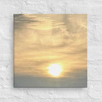 Sunrise in golden sky- Canvas- This is the day the Lord has made- Psalm 118:24