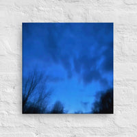 Night clouds above trees - Canvas
