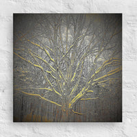 Tree with snow - Canvas