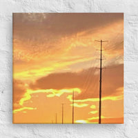 Sky and powerlines - Canvas