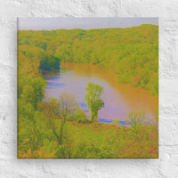 River and trees - Canvas