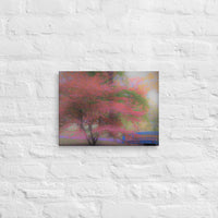 Colorful tree with bridge - Canvas