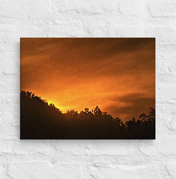 Sunrise over forest - Canvas