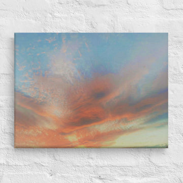Dazzling evening sky - Canvas