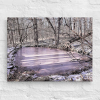 Iced pond - Canvas