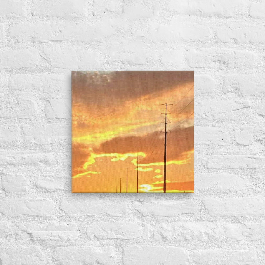Sky and powerlines - Canvas