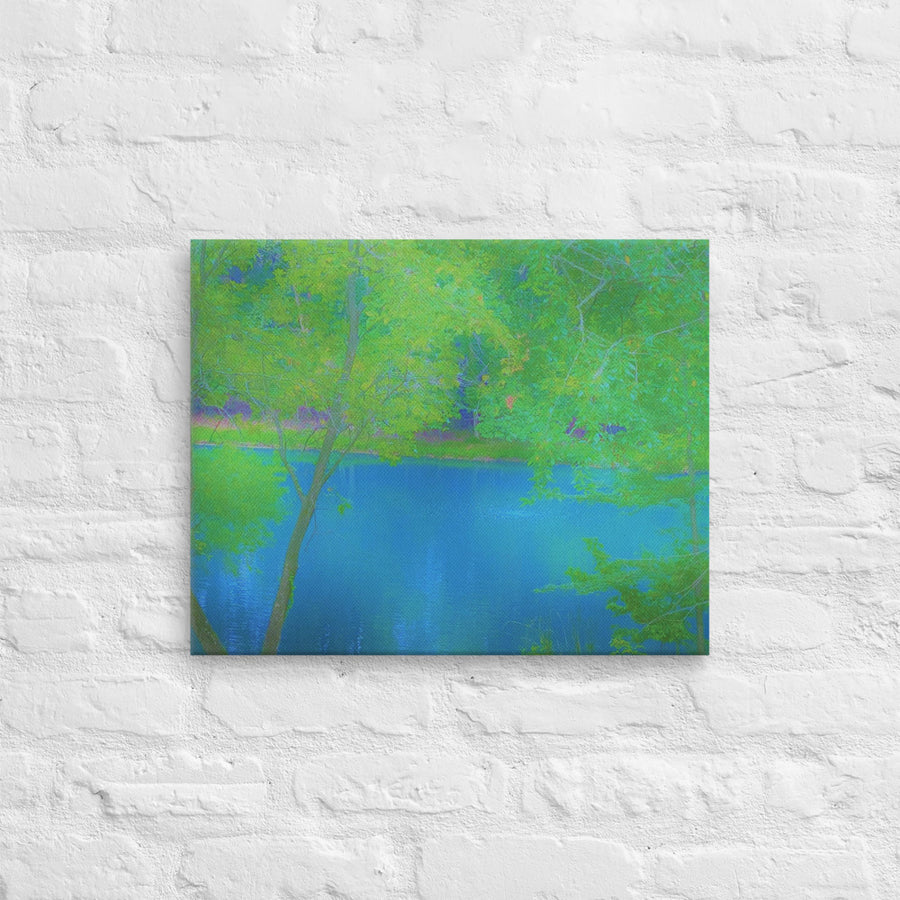 Blue water - Canvas
