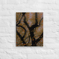 Floating dots of leaves - Canvas