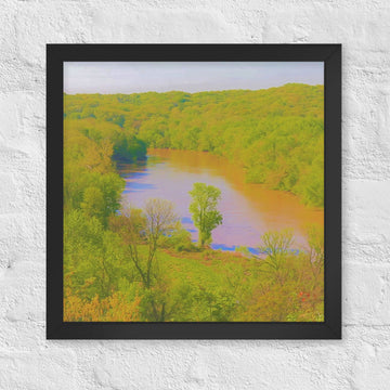 River and trees - Framed