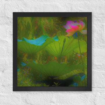 Mystical water lilies - Framed