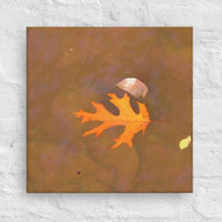 Leaves on a pond - Canvas
