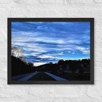 Clouds over road - Unframed