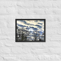 Dramatic clouds over trees - Framed
