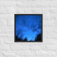 Night clouds above trees - Framed