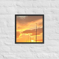 Sky and powerlines - Framed
