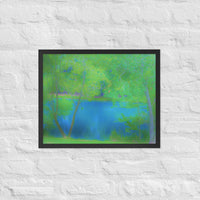 Blue water - Framed
