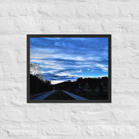 Clouds over road - Framed