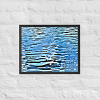 Rippling waves on a lake - Framed