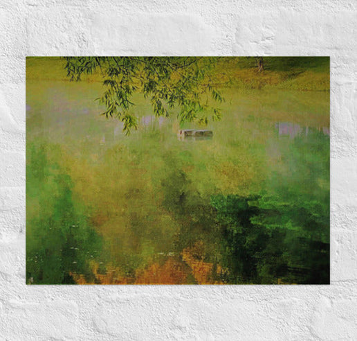 Fall colors in a lake - Unframed