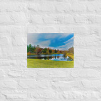 Subdivision lake in Fall - Unframed