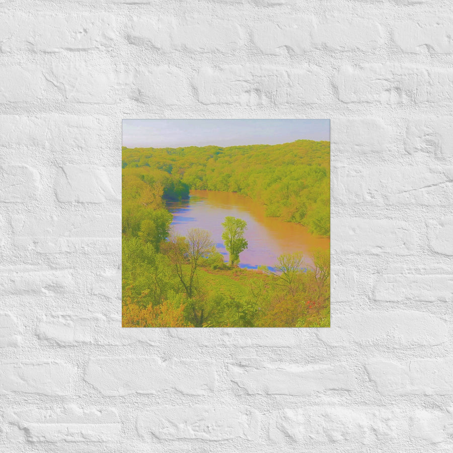 River and trees - Unframed