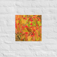 Fall leaves with berries - Unframed