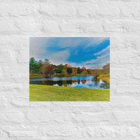 Subdivision lake in Fall - Unframed
